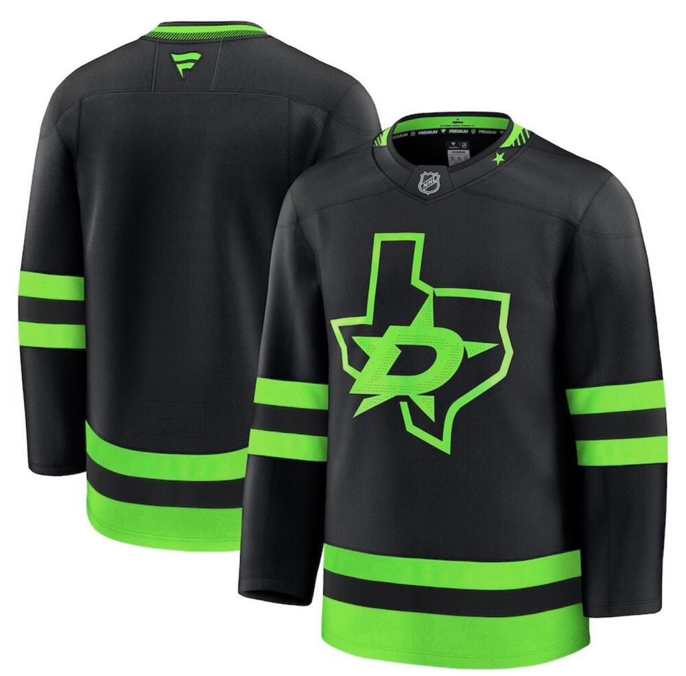 NWT Mens Dallas Stars Fanatics Black Alternate Premium Jersey 2024 50 Medium New